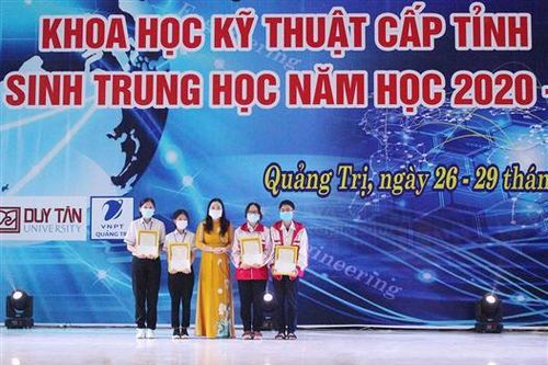 58 dự án được trao giải tại Cuộc thi Khoa học kỹ thuật cấp tỉnh