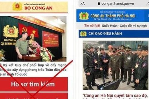 Phát hiện trang web giả mạo cơ quan công an gắn 'mã độc'