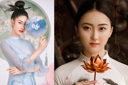 2 cô gái lọt Top 5 Người đẹp Thể thao HHVN 2020 'đọ sắc' với áo dài
