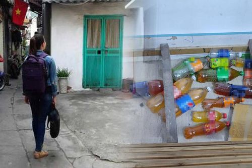 Mới thuê trọ được vài ngày, cô gái bất ngờ phát hiện cả 'kho báu' với hơn 20 chai nước lạ dưới gầm giường