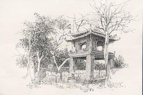 150 tác phẩm ký họa về Văn Miếu - Quốc Tử Giám