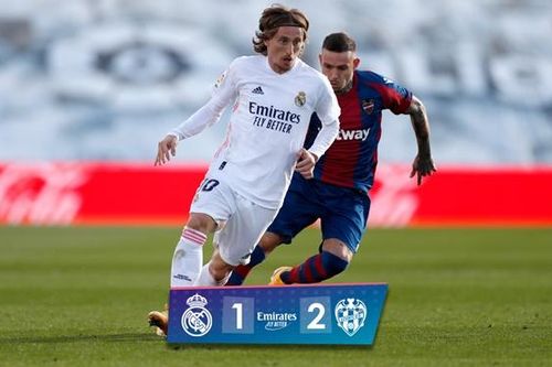 Real Madrid 1-2 Levante: Mất người sớm, Real thua sốc trên sân nhà