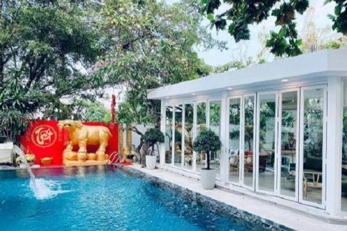 Cận Tết, Shark Khoa khoe biệt thự sang chảnh mới tậu thêm con trâu vàng