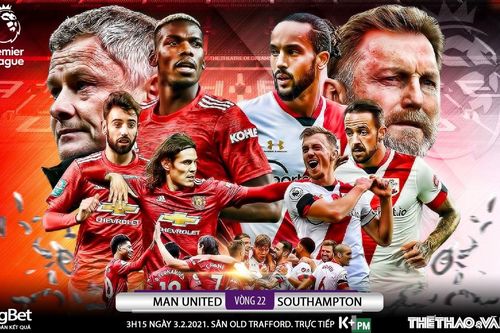Soi kèo nhà cái MU vs Southampton. K+PM trực tiếp bóng đá Ngoại hạng Anh
