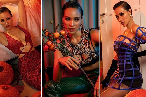 Phương Mai ngày càng nóng bỏng sau khi sinh con, sexy hết cỡ trong bộ ảnh Tết