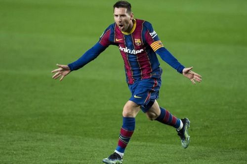 Messi lập siêu phẩm sút phạt ngay sau khi lộ hợp đồng nửa tỷ euro với Barca