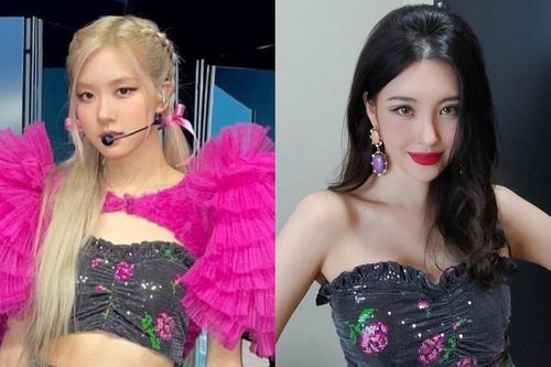 Diện váy hoa sau Sunmi nhưng Rosé lại ghi điểm nhờ pha cắt chỉnh đơn giản mà hiệu quả