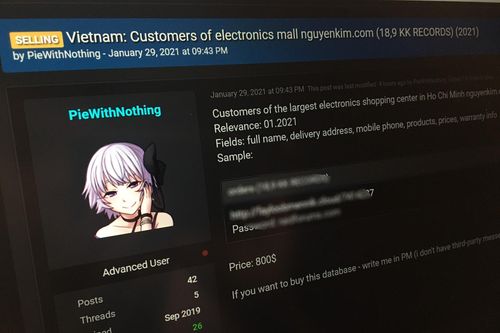 Thông tin khách hàng Nguyễn Kim bị hacker rao bán