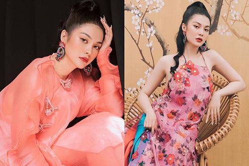 'Ngọc nữ Bolero' Lily Chen diện áo dài cách tân