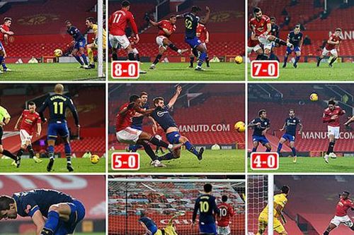MU gây sốt trên mạng xã hội với chiến thắng 9-0 trước Southampton