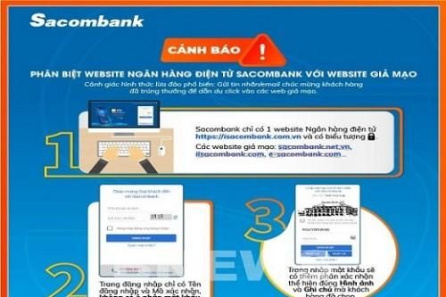 Vietcombank, ACB và Sacombank cảnh báo tin nhắn mạo danh tổng đài lừa đảo chiếm đoạt tiền