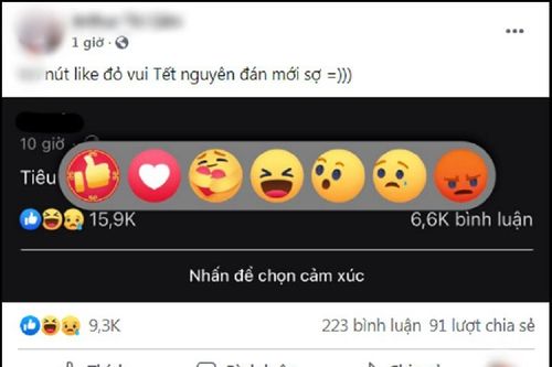 Facebook cập nhật 'nút Like đỏ ngày Tết' chào năm mới Tân Sửu, bạn biết cách bật chưa?