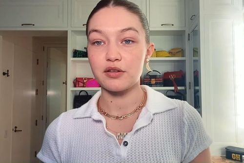 Mặt mộc của Gigi Hadid sau khi sinh con