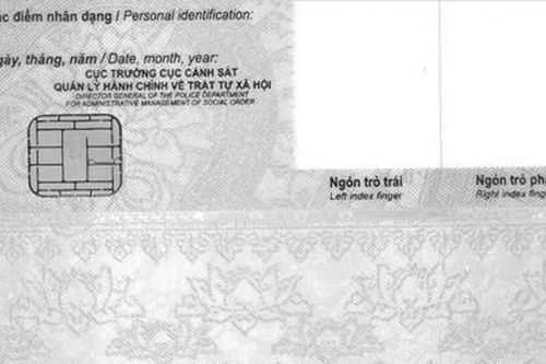 Mẫu thẻ Căn cước công dân gắn chíp điện tử