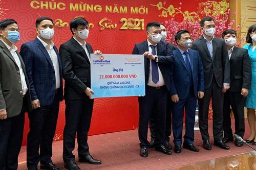21 tỷ đồng hỗ trợ cho Quỹ mua vaccine phòng, chống dịch Covid-19