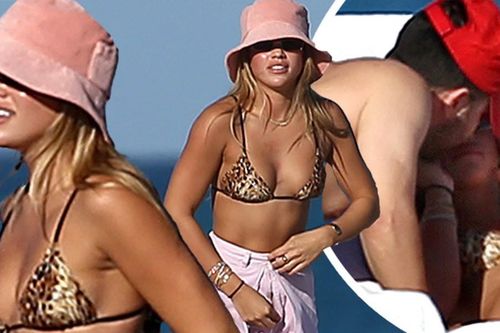 Sofia Richie bị bắt gặp khóa môi trai lạ ở biển