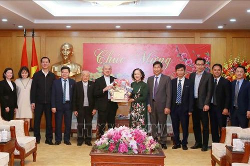 Đồng chí Trương Thị Mai tiếp Ủy ban Đoàn kết Công giáo Việt Nam