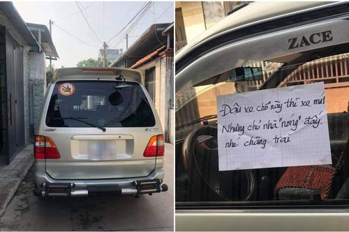 Phát hiện ô tô đậu chắn ngang cửa, chủ nhà 'dằn mặt' chủ xe bằng mẫu giấy với nội dung sâu cay