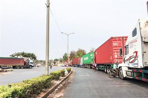 Cần sớm giải quyết tình trạng ùn ứ xe container tại khu vực Cửa khẩu quốc tế Lao Bảo