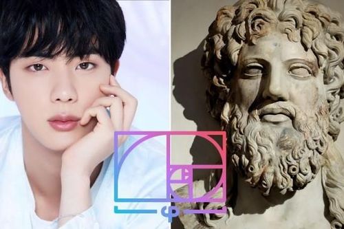 Jin (BTS) xứng danh 'nam thần' với khuôn mặt có tỉ lệ y chang thần Zeus của thần thoại Hy Lạp