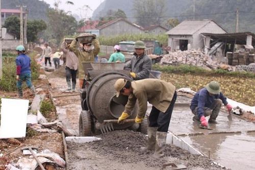 Huy động sức dân xây dựng nông thôn mới