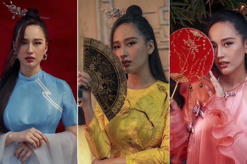 Mai Phương Thúy mặc áo dài xuyên thấu, đẹp tựa 'thần tiên tỷ tỷ'
