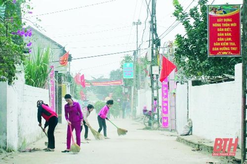 Huyện Thiệu Hóa: 25/25 xã, thị trấn có tổ vệ sinh môi trường