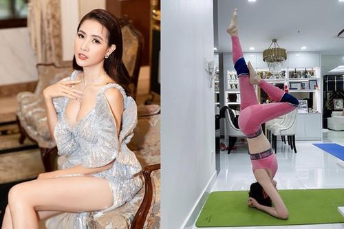 Các động tác yoga gợi cảm giúp hoa hậu 'cảnh nóng' Phan Thị Mơ giữ dáng