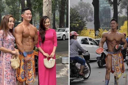 Danh tính gây bất ngờ của chàng trai lực lưỡng bán dưa hấu gây xôn xao