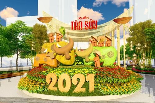 Ấn tượng đường hoa xuân Nguyễn Huệ Tết Tân Sửu