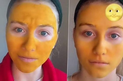 Tự làm kem trộn theo công thức trên mạng, mặt cô gái chuyển màu vàng như Pikachu
