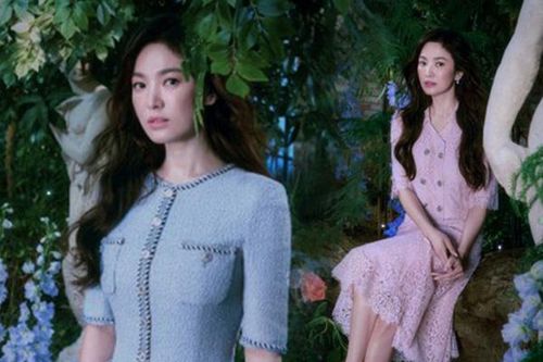 Song Hye Kyo để tóc dài thượt vẫn sang