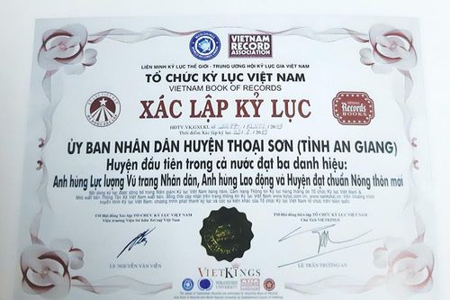 Đất Thoại Sơn và… những kỷ lục rạng danh!