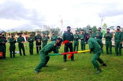Lính Hóa học miền Trung rộn ràng vui Xuân, đón Tết