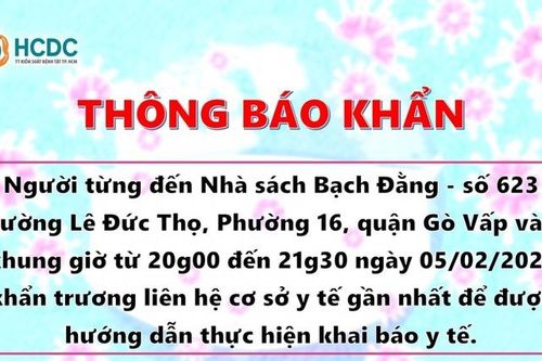 Chống dịch Covid-19: HCDC tìm người đến Nhà sách Bạch Đằng