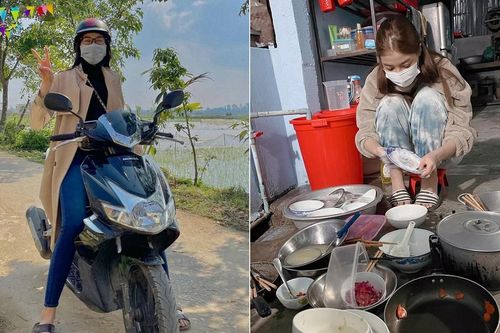 BẢN TIN HOA HẬU 30 TẾT: Đỗ Thị Hà giản dị lái xe máy đi chợ, Kiều Loan cặm cụi rửa bát