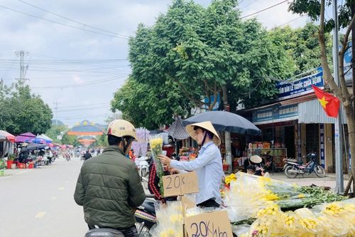 Chợ quê chiều cuối năm vẫn tấp nập, cây cảnh và hoa lại 'ế ẩm'
