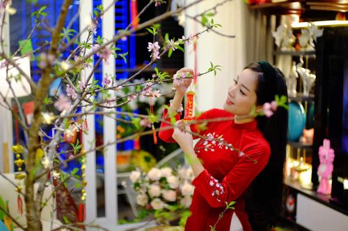 Minh Hương 'Nhật ký Vàng Anh' trang hoàng nhà đón Tết