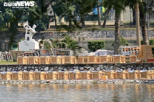 Trận địa pháo hoa duy nhất ở Hà Nội dịp Tết Nguyên đán được bảo vệ nghiêm ngặt