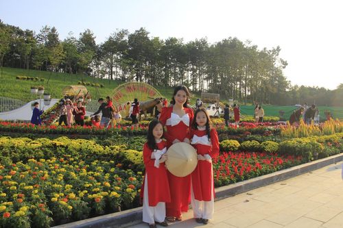 Nghệ An: Dòng người đổ xô về đường hoa xuân chiều 30 Tết