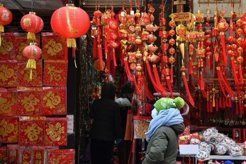Khu phố người Hoa ở Mỹ thất thu dịp Tết Nguyên đán 2021