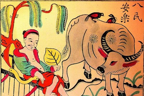 Tranh Đông Hồ kể chuyện con trâu