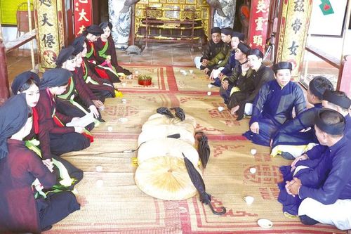 Độc đáo tục hát Quan họ trùm đầu ở làng Viêm Xá, Bắc Ninh
