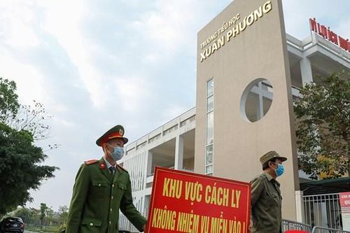Dỡ bỏ cách ly trường tiểu học Xuân Phương