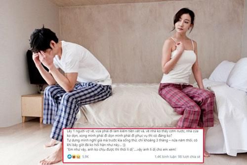 Lấy phải vợ siêu lười biếng, chồng chán nản lên mạng 'bóc phốt' và đưa ra quyết định bất ngờ