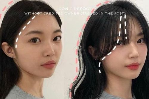 Tóc mái chữ S: Kiểu tóc buông rủ giúp gương mặt thô đến mấy cũng mềm mại, nữ tính bất ngờ