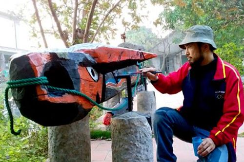 Họa sĩ Kù Kao Khải: Chơi Tết với đàn 'trâu vua'!