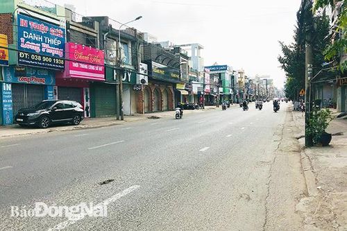 Nhiều tuyến phố chính ở Biên Hòa vẫn vắng vẻ dù đang còn nghỉ tết