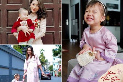 Đầu xuân, vợ con của giám khảo Rap Việt gây chú ý: Người bầu vượt mặt vẫn xinh