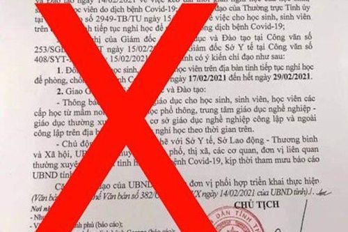 Mạo danh chủ tịch UBND tỉnh về hưu ký quyết định cho học sinh nghỉ
